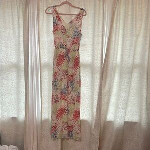 Colorful Sleeveless Maxi Dress